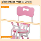2-Pack Kids Chair,3-Level Height Adjustable Plastic Toddler Chair for Children (Age 2-6) - Ideal for Home, Classroom & Nursery Use