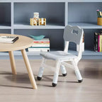 2-Pack Kids Chair,3-Level Height Adjustable Plastic Toddler Chair for Children (Age 2-6) - Ideal for Home, Classroom & Nursery Use