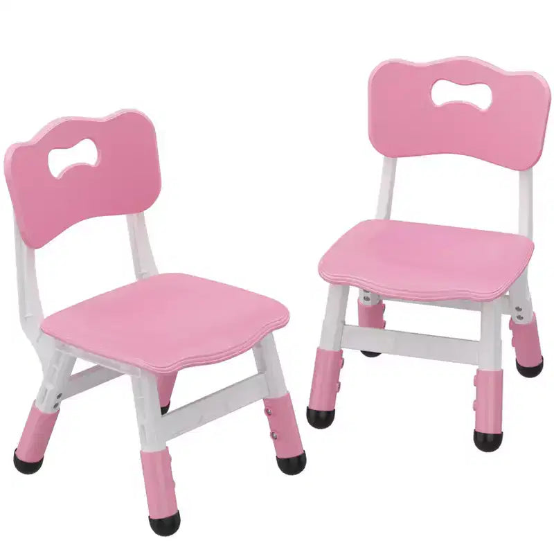 2-Pack Kids Chair,3-Level Height Adjustable Plastic Toddler Chair for Children (Age 2-6) - Ideal for Home, Classroom & Nursery Use