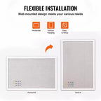 30 x 20 in Linen Cork Bulletin Board with White MDF Frame for Home Office School