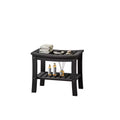 Shower Bench, 20.6 Inch HDPE Waterproof Shower Stool, 400Lbs Bathroom Chair with Storage Shelf, Non-Slip Surface Bathroom Chair for Elderly Seniors