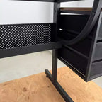 Tavolo da disegno JVNOXK regolabile in altezza, adatto per lavori artigianali, lettura e scrittura, completo di sgabello e 3 cassetti. Colore nero.