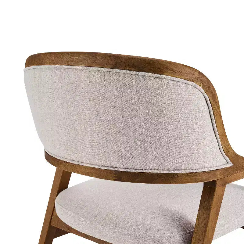 Christopher Knight Home Vera, sedie da pranzo imbottite in legno di gomma stile moderno di metà secolo (set da 4)