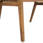 Christopher Knight Home Vera, sedie da pranzo imbottite in legno di gomma stile moderno di metà secolo (set da 4)