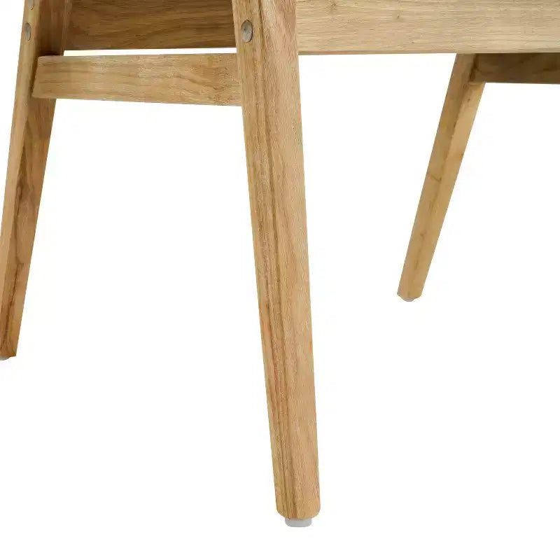 Christopher Knight Home Vera, sedie da pranzo imbottite in legno di gomma stile moderno di metà secolo (set da 4)