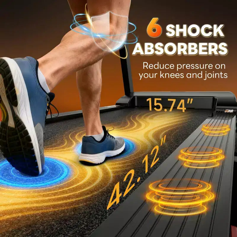 Tapis Roulant Capacità 158 kg per Casa, Tapis Roulant Pieghevole da 3,1 HP, Tapis Roulant con Inclinazione 8%, 12 km/h, 71 Programmi Preimpostati, Assorbimento degli Urti
