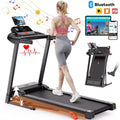 Treadmill with Incline for Home, Treadmill 300lbs Capacity, 2.5HP Folding Treadmill with APP Control, 0.6-7.5MPH, 71 programs