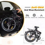 24 Folding City Bike Steel Frame 7 Speed Folding Bike, Bicycle, High-Tensile Steel Frame, V Brakes