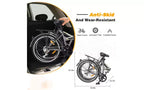 24 Folding City Bike Steel Frame 7 Speed Folding Bike, Bicycle, High-Tensile Steel Frame, V Brakes