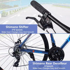 Bici da strada con trasmissione a 24 velocità, bici 700C con freni a disco, bici da città leggera con telaio in lega di alluminio, bici ibrida da strada per uomo e donna