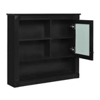 Mobile da Parete per Bagno CASAINC 32'' con Specchio, Ripiani Regolabili e 4 Ripiani per L'organizzazione