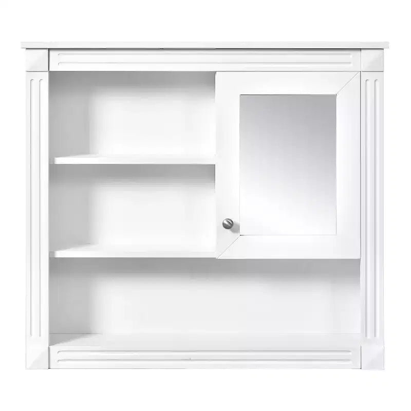 Mobile da Parete per Bagno CASAINC 32'' con Specchio, Ripiani Regolabili e 4 Ripiani per L'organizzazione
