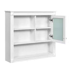 Mobile da Parete per Bagno CASAINC 32'' con Specchio, Ripiani Regolabili e 4 Ripiani per L'organizzazione