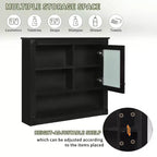 Mobile da Parete per Bagno CASAINC 32'' con Specchio, Ripiani Regolabili e 4 Ripiani per L'organizzazione
