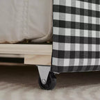Zeus & Ruta Twin Daybed with Trundle & Wavy Headboard