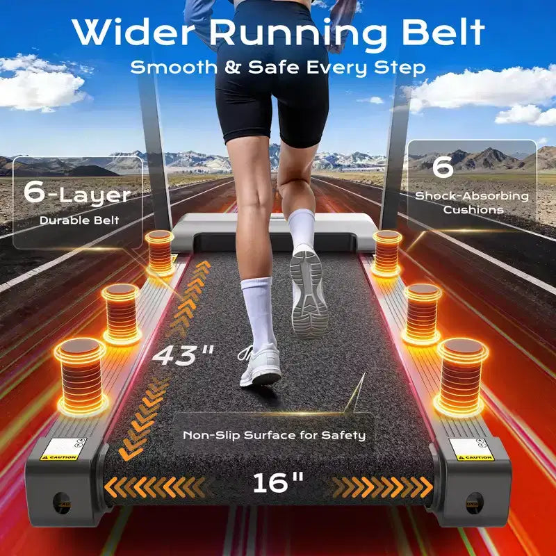 Tapis Roulant Pieghevole per Casa, Tapis Roulant da 3.1HP con Inclinazione del 12%, Capacità 160kg, Macchina per la Corsa Fitness, 0.9-12 km/h,