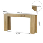 TUYOHW 63 Extra Long Console Table, Tavolo da Divano Rustico, Tavolo Stretto per Ingresso, Soggiorno, Tavolo d'Accento in Legno per Foyer, Capacità 200 libbre