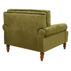 Polibi Poltrona Accent Oversize con Braccioli Circolari e Cuscino Lombare