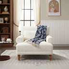 Polibi Poltrona Accent Oversize con Braccioli Circolari e Cuscino Lombare
