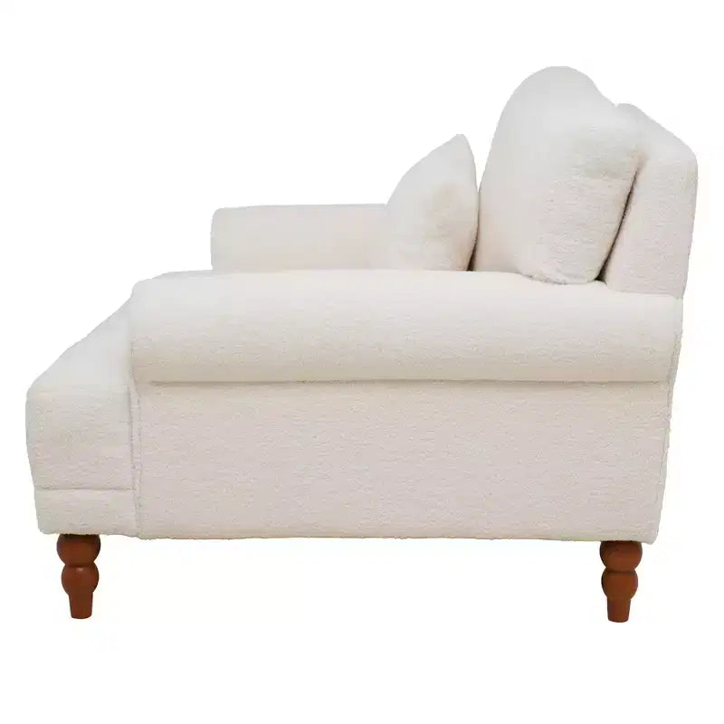 Polibi Poltrona Accent Oversize con Braccioli Circolari e Cuscino Lombare