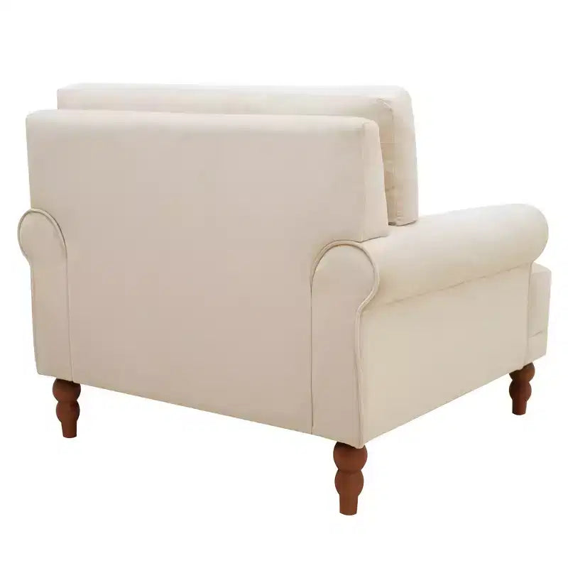 Polibi Poltrona Accent Oversize con Braccioli Circolari e Cuscino Lombare