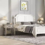 Comodino con Tavolino da Notte in Legno, 1 Cassetto, Ripiano Aperto, Tavolino Laterale Industriale, Comodino Stretto Bianco, Versatile per Camera da Letto, Piccoli Spazi