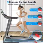 Treadmill on Sale,Treadmills Clearance, Folding Electric Running Walking Treadmill, Portable Treadmill for Home Use, 7.5 MPH, Smart Apps