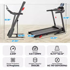 Treadmill on sale, Folding Treadmill Clearance for Home with Adjustable Incline,7.5MPH Speed,3.0HP Foldable Compact Treadmill Running Machine