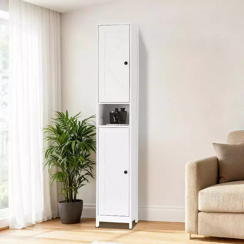 Set di mobili da bagno moderno ed elegante – Soluzione di archiviazione completa, resistente e salvaspazio per un bagno funzionale e organizzato