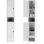 Set di mobili da bagno moderno ed elegante – Soluzione di archiviazione completa, resistente e salvaspazio per un bagno funzionale e organizzato