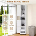 Set di mobili da bagno moderno ed elegante – Soluzione di archiviazione completa, resistente e salvaspazio per un bagno funzionale e organizzato