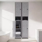 Set di mobili da bagno moderno ed elegante – Soluzione di archiviazione completa, resistente e salvaspazio per un bagno funzionale e organizzato