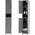 Set di mobili da bagno moderno ed elegante – Soluzione di archiviazione completa, resistente e salvaspazio per un bagno funzionale e organizzato