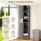 Set di mobili da bagno moderno ed elegante – Soluzione di archiviazione completa, resistente e salvaspazio per un bagno funzionale e organizzato