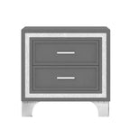 Whisen 3-Pieces Sets, Queen Size Upholstered Platform Bed and Two Nightstands