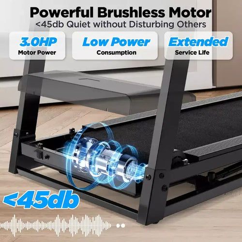 3HP Foldable Treadmill with Incline on sale, Easy Assembly, 5 LCD Display, 64 Preset Programs,Bluetooth, Compact Design for Home