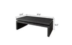 TUYOHW Modern Wooden Coffee Table with Floating-Top, Sleek Rectangular Center Table for Living Room, Industrial Sofa Table