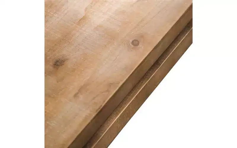 TUYOHW Modern Wooden Coffee Table with Floating-Top, Sleek Rectangular Center Table for Living Room, Industrial Sofa Table