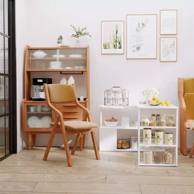 Rotating L Shaped Computer Desk with Shelves Space Saving Corner Desk with Storage