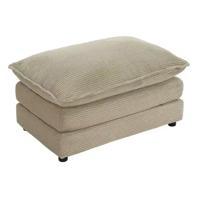 MAYEERTY 35.4 Ottoman Dual-layer Ottoman for Living Room Bedroom Dark Brown