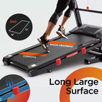 5HP Foldable Treadmill w/ 20 Auto Incline,400LB Treadmill for Home Jogging Walking,App Control,71 Program,12MPH for Varied Intensity, Shock Absorption