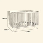 Storkcraft Amalfi Deluxe Culla Trasformabile 5-in-1 con Sponda di Sicurezza per Bambini Inclusa