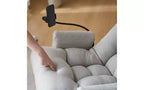 Floor Gaming Chair, Swivel Floor Lounge Chair with Armrests & Phone Holder, 5 Position Adjustable Folding Gaming Lounge Chair