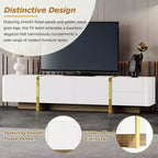 TUYOHW Modern TV Stand for TVs up to 80 Inches,Entertainment Center with Storage Cabinets and Drawers