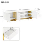 TUYOHW Modern TV Stand for TVs up to 80 Inches,Entertainment Center with Storage Cabinets and Drawers
