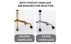 TUYOHW Luxury Ergonomic Office Chair, Velvet Home Office Desk Chair with Gold-Plated Metal Base, Adjustable Swivel Chair Vanity Chair