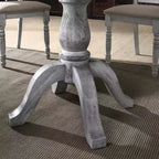 GDFStudio Iris Farmhouse 47 Round Pedestal Wood Dining Table