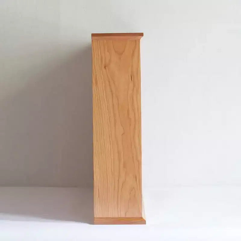 Vintage Solid Cherry Wood Pigeonhole Cabinet, Countertop Kitchen Shelves Organizer with Arched Cubbies for Spices or Tea Cups - Panipeachy