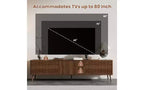 JVNOXK 70-inch Modern Entertainment Centre Recessed TV Cabinet with Storage Drawers, Suitable for TVs under 80 inches, Ideal for Living Rooms