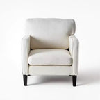 Okak Modern Reading Chair with Armrest and Backrest, Comfy Chair with Wooden Frame, Living Room Chair for Waiting Room, Reception Room